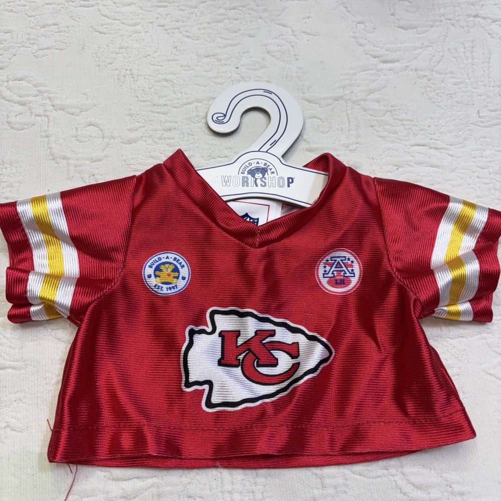 Build-A-Bear Kansas City Chiefs NFL KC Wolf Chiefs Jersey Shirt
